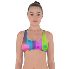 Abstract Background Colorful Got No Strings Sports Bra by Pakrebo