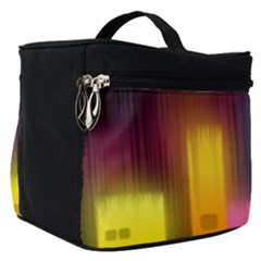 Abstract Background Colorful Make Up Travel Bag (small) by Pakrebo