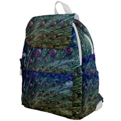 Peacock Feathers Colorful Feather Top Flap Backpack by Pakrebo