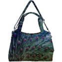 Peacock Feathers Colorful Feather Double Compartment Shoulder Bag View2