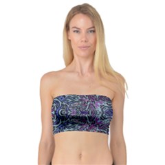 Pattern Fire Purple Repeating Bandeau Top by Pakrebo