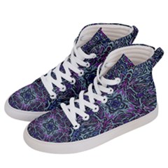 Pattern Fire Purple Repeating Women s Hi-top Skate Sneakers by Pakrebo