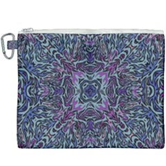 Pattern Fire Purple Repeating Canvas Cosmetic Bag (xxxl) by Pakrebo