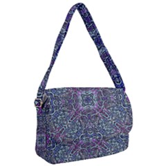 Pattern Fire Purple Repeating Courier Bag by Pakrebo