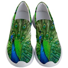 Peacock Peafowl Pattern Plumage Women s Lightweight Slip Ons by Pakrebo