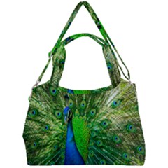 Peacock Peafowl Pattern Plumage Double Compartment Shoulder Bag