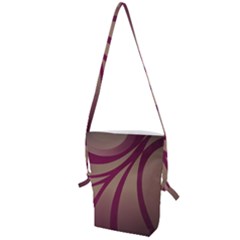 Background Abstract Digital Folding Shoulder Bag by Pakrebo