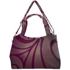 Background Abstract Digital Double Compartment Shoulder Bag