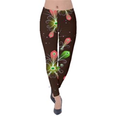 Background Non Seamless Pattern Velvet Leggings by Pakrebo