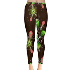 Background Non Seamless Pattern Inside Out Leggings by Pakrebo