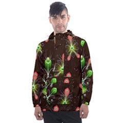 Background Non Seamless Pattern Men s Front Pocket Pullover Windbreaker