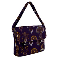 Background Non Seamless Pattern Buckle Messenger Bag