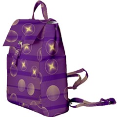 Background Purple Lines Decorative Buckle Everyday Backpack by Pakrebo