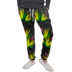 Background Floral Abstract Lines Men s Jogger Sweatpants