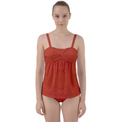 New Strength Twist Front Tankini Set by WensdaiAmbrose