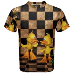 Cute Little Ducks Men s Cotton Tee by FantasyWorld7