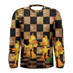 Cute Little Ducks Men s Long Sleeve Tee by FantasyWorld7