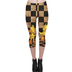 Cute Little Ducks Capri Leggings  by FantasyWorld7