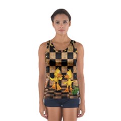 Cute Little Ducks Sport Tank Top  by FantasyWorld7