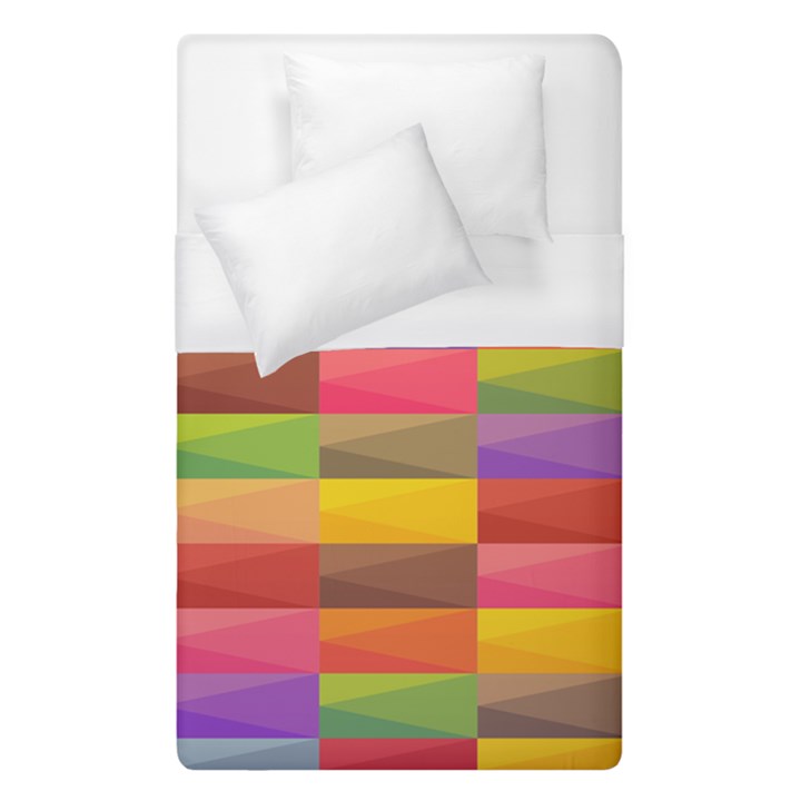 Abstract Background Geometric Duvet Cover (Single Size)