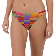 Abstract Background Geometric Band Bikini Bottom