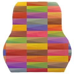 Abstract Background Geometric Car Seat Back Cushion 