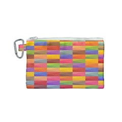 Abstract Background Geometric Canvas Cosmetic Bag (small)