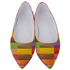 Abstract Background Geometric Women s Low Heels