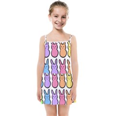 Rainbow Bunny Candy Kids  Summer Sun Dress