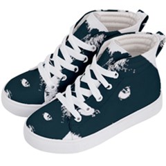 Cat Nature Design Animal Skin Black Kids  Hi-top Skate Sneakers