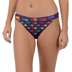 Background Colorful Geometric Band Bikini Bottom