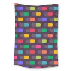 Background Colorful Geometric Large Tapestry