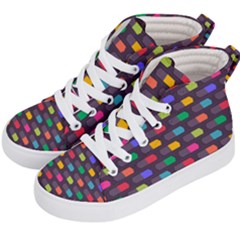 Background Colorful Geometric Kids  Hi-top Skate Sneakers by HermanTelo