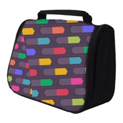 Background Colorful Geometric Full Print Travel Pouch (small)