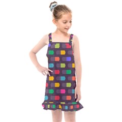 Background Colorful Geometric Kids  Overall Dress