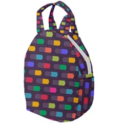 Background Colorful Geometric Travel Backpacks