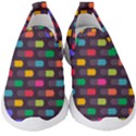 Background Colorful Geometric Kids  Slip On Sneakers View1