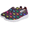 Background Colorful Geometric Kids  Slip On Sneakers View2