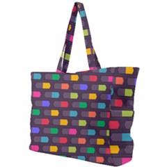 Background Colorful Geometric Simple Shoulder Bag