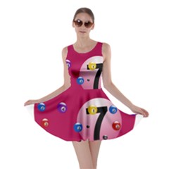 Billiard Ball Ball Game Pink Skater Dress by HermanTelo