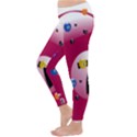 Billiard Ball Ball Game Pink Classic Winter Leggings View2