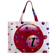 Billiard Ball Ball Game Pink Zipper Mini Tote Bag