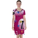 Billiard Ball Ball Game Pink Short Sleeve Nightdress View1