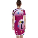 Billiard Ball Ball Game Pink Short Sleeve Nightdress View2