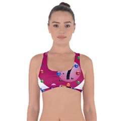 Billiard Ball Ball Game Pink Got No Strings Sports Bra