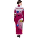 Billiard Ball Ball Game Pink Turtleneck Maxi Dress View2