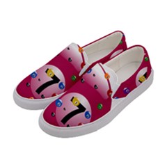 Billiard Ball Ball Game Pink Women s Canvas Slip Ons by HermanTelo