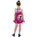 Billiard Ball Ball Game Pink Kids  Cross Back Dress View2