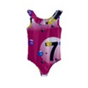 Billiard Ball Ball Game Pink Kids  Frill Swimsuit View1