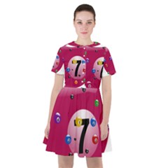 Billiard Ball Ball Game Pink Sailor Dress by HermanTelo